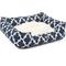 Show in main carousel: Majestic Pet Contemp Lounge Trellis Bolster Dog Bed with Removable Cover, Navy Blue, Small slide 3 of 6