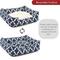 Show in main carousel: Majestic Pet Contemp Lounge Trellis Bolster Dog Bed with Removable Cover, Navy Blue, Small slide 5 of 6