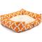 Show in main carousel: Majestic Pet Contemp Lounge Trellis Bolster Dog Bed with Removable Cover, Peach, Small slide 4 of 6