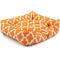 Show in main carousel: Majestic Pet Contemp Lounge Trellis Bolster Dog Bed with Removable Cover, Peach, Small slide 3 of 6