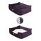 Show in main carousel: Majestic Pet Contemp Lounge Velvet Bolster Dog Bed with Removable Cover, Amethyst, Small slide 5 of 6