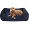 Show in main carousel: Majestic Pet Contemp Lounge Velvet Bolster Dog Bed with Removable Cover, Navy, Small slide 3 of 7