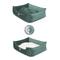 Show in main carousel: Majestic Pet Contemp Lounge Velvet Bolster Dog Bed with Removable Cover, Turquoise, Small slide 5 of 6