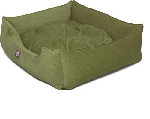 Show full view: Majestic Pet Contemp Lounge Villa Bolster Dog Bed with Removable Cover, Fern, Small slide 4 of 6