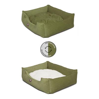 Show full view: Majestic Pet Contemp Lounge Villa Bolster Dog Bed with Removable Cover, Fern, Small slide 5 of 6