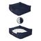 Show in main carousel: Majestic Pet Contemp Lounge Villa Bolster Dog Bed with Removable Cover, Navy, Small slide 5 of 6