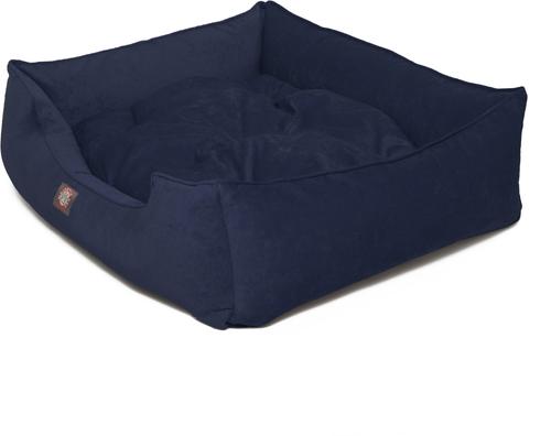 Show full view: Majestic Pet Contemp Lounge Villa Bolster Dog Bed with Removable Cover, Navy, Small slide 4 of 6