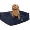 Show in main carousel: Majestic Pet Contemp Lounge Villa Bolster Dog Bed with Removable Cover, Navy, Small slide 2 of 6
