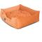 Show in main carousel: Majestic Pet Contemp Lounge Villa Bolster Dog Bed with Removable Cover, Orange, Small slide 4 of 6
