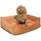 Show in main carousel: Majestic Pet Contemp Lounge Villa Bolster Dog Bed with Removable Cover, Orange, Small slide 2 of 6