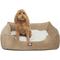 Show in main carousel: Majestic Pet Contemp Lounge Villa Bolster Dog Bed with Removable Cover, Pearl, Small slide 1 of 6