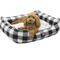 Show in main carousel: Majestic Pet Contemporary Lounge Anderson Check Bolster Dog Bed with Removable Cover, Black, Large slide 1 of 3