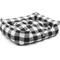 Show in main carousel: Majestic Pet Contemporary Lounge Anderson Check Bolster Dog Bed with Removable Cover, Black, Large slide 3 of 3