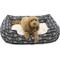 Show in main carousel: Majestic Pet Contemporary Lounge Arrow Bolster Dog Bed with Removable Cover, Black/White Arrows, Medium slide 3 of 5