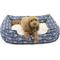 Show in main carousel: Majestic Pet Contemporary Lounge Arrow Bolster Dog Bed with Removable Cover, Blue/White Arrows, Large slide 2 of 5