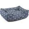 Show in main carousel: Majestic Pet Contemporary Lounge Arrow Bolster Dog Bed with Removable Cover, Blue/White Arrows, Large slide 3 of 5