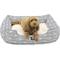 Show in main carousel: Majestic Pet Contemporary Lounge Arrow Bolster Dog Bed with Removable Cover, Grey/White Arrows, Large slide 2 of 4