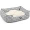 Show in main carousel: Majestic Pet Contemporary Lounge Arrow Bolster Dog Bed with Removable Cover, Grey/White Arrows, Large slide 4 of 4