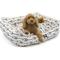 Show in main carousel: Majestic Pet Contemporary Lounge Arrow Bolster Dog Bed with Removable Cover, White/Black Arrows, Large slide 1 of 4