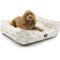 Show in main carousel: Majestic Pet Contemporary Lounge Arrow Bolster Dog Bed with Removable Cover, White/Tan Arrows, Large slide 1 of 4