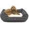 Show in main carousel: Majestic Pet Contemporary Lounge Boho Arrow Bolster Dog Bed with Removable Cover, Black/White Arrows, Medium slide 2 of 4