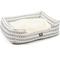 Show in main carousel: Majestic Pet Contemporary Lounge Boho Arrow Bolster Dog Bed with Removable Cover, White/Black Arrows, Large slide 4 of 5