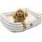 Show in main carousel: Majestic Pet Contemporary Lounge Boho Arrow Bolster Dog Bed with Removable Cover, White/Black Arrows, Medium slide 3 of 6