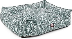 Majestic Pet Contemporary Lounge Charlie Bolster Dog Bed with Removable Cover, Emerald, Large slide 2 of 4