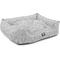 Show in main carousel: Majestic Pet Contemporary Lounge Charlie Bolster Dog Bed with Removable Cover, Gray, Medium slide 5 of 5