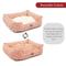 Show in main carousel: Majestic Pet Contemporary Lounge Charlie Bolster Dog Bed with Removable Cover, Salmon, Large slide 5 of 5