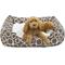 Show in main carousel: Majestic Pet Contemporary Lounge Fusion Bolster Dog Bed with Removable Cover, Medium, Mocha slide 1 of 4