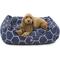 Show in main carousel: Majestic Pet Contemporary Lounge Hexo Shapes Bolster Dog Bed with Removable Cover, Medium, Blue slide 1 of 4