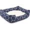 Show in main carousel: Majestic Pet Contemporary Lounge Hexo Shapes Bolster Dog Bed with Removable Cover, Medium, Blue slide 4 of 4