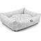 Show in main carousel: Majestic Pet Contemporary Lounge Hexo Shapes Bolster Dog Bed with Removable Cover, Medium, Grey slide 3 of 4