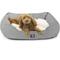 Show in main carousel: Majestic Pet Contemporary Lounge Jackson Heathered Bolster Dog Bed with Removable Cover, Medium, Gray slide 1 of 6