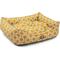 Show in main carousel: Majestic Pet Contemporary Lounge Links Bolster Dog Bed with Removable Cover, Medium, Yellow slide 3 of 4
