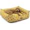 Show in main carousel: Majestic Pet Contemporary Lounge Links Bolster Dog Bed with Removable Cover, Medium, Yellow slide 2 of 4
