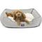 Show in main carousel: Majestic Pet Contemporary Lounge Palette Heathered Bolster Dog Bed with Removable Cover, Medium, Gray slide 1 of 5