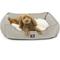 Show in main carousel: Majestic Pet Contemporary Lounge Palette Heathered Bolster Dog Bed with Removable Cover, Medium, Tan slide 1 of 5