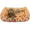Show in main carousel: Majestic Pet Contemporary Lounge Trellis Bolster Dog Bed with Removable Cover, Medium, Peach slide 2 of 4