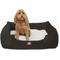 Show in main carousel: Majestic Pet Contemporary Lounge Villa Bolster Dog Bed with Removable Cover, Medium, Storm slide 1 of 3