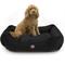 Show in main carousel: Majestic Pet Faux Suede Contemp Lounge Bolster Dog Bed with Removable Cover, Black, X-Large slide 2 of 2