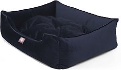 Majestic Pet Faux Suede Contemp Lounge Bolster Dog Bed with Removable Cover, Navy, X-Large slide 2 of 2