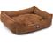 Show in main carousel: Majestic Pet Faux Suede Contemp Lounge Bolster Dog Bed with Removable Cover, Rust, Large slide 4 of 4