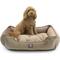 Show in main carousel: Majestic Pet Faux Suede Contemp Lounge Bolster Dog Bed with Removable Cover, Stone, Large slide 3 of 3