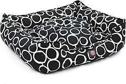 Majestic Pet Fusion Contemp Lounge Bolster Dog Bed with Removable Cover, Black, Large slide 2 of 4