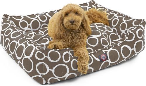 Show full view: Majestic Pet Fusion Contemp Lounge Bolster Dog Bed with Removable Cover, Mocha, X-Large slide 3 of 5