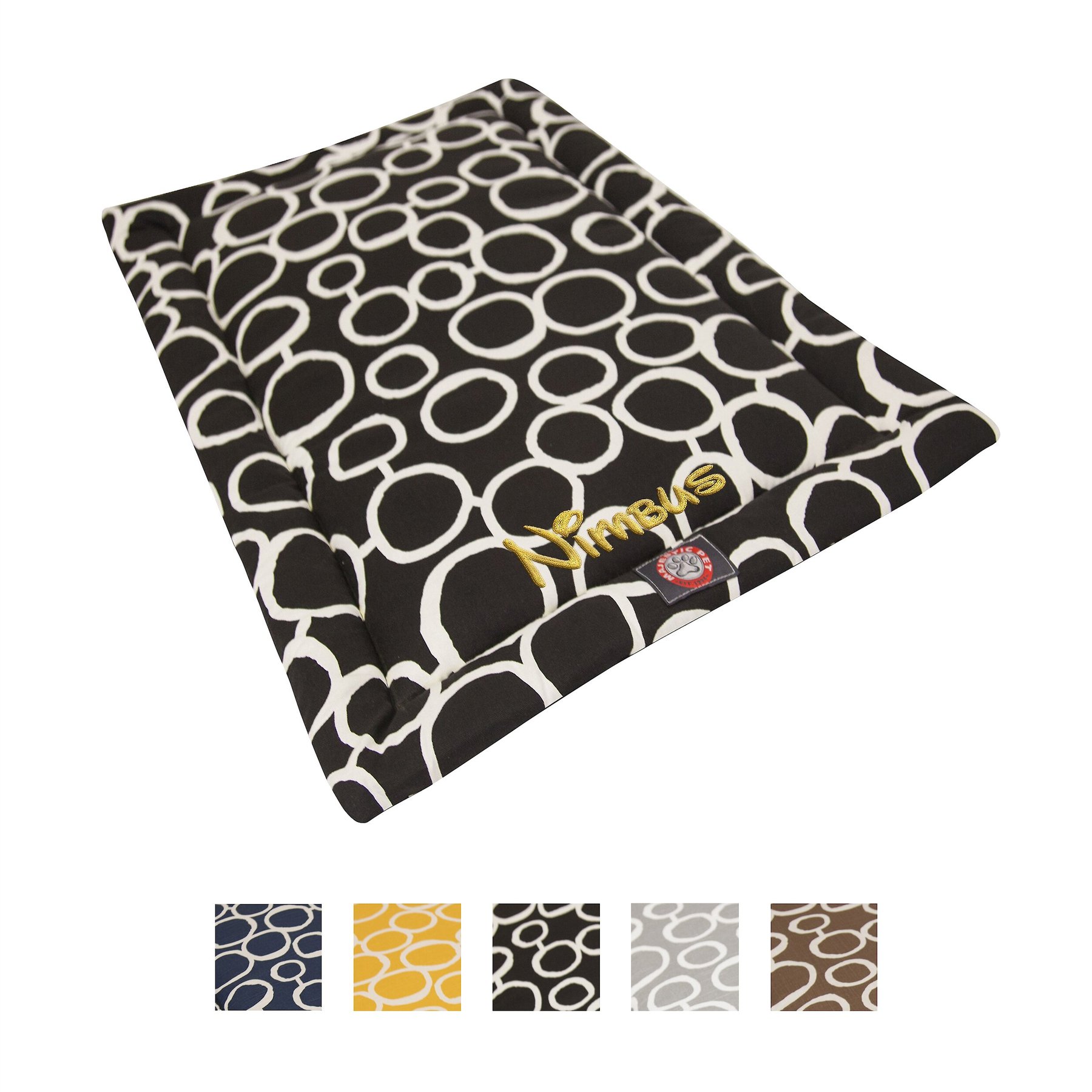 Majestic Pet Fusion Personalized Dog Crate Mat, Black, Medium