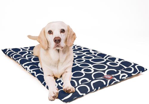 Show full view: Majestic Pet Fusion Personalized Dog Crate Mat, Navy, Small slide 5 of 9