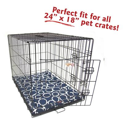 Show full view: Majestic Pet Fusion Personalized Dog Crate Mat, Navy, X-Small slide 4 of 8